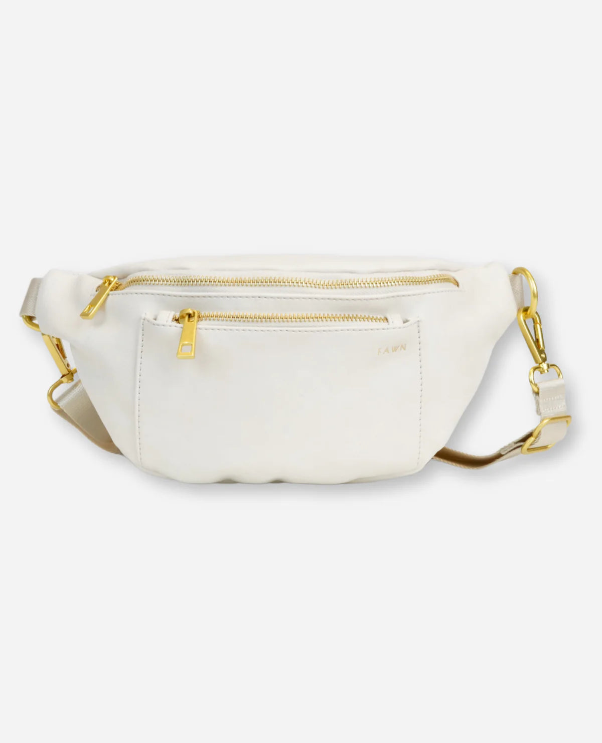 Fawn Design Fanny pack , -red with gold buckle clip