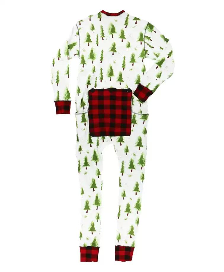 Evergreen Plaid Adult Onesie Flapjack Livin Boutique